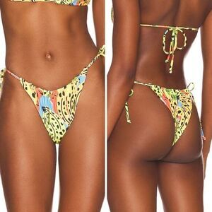 NEW It’s‎ Now Cool square top string bottom bikini in bananas, M